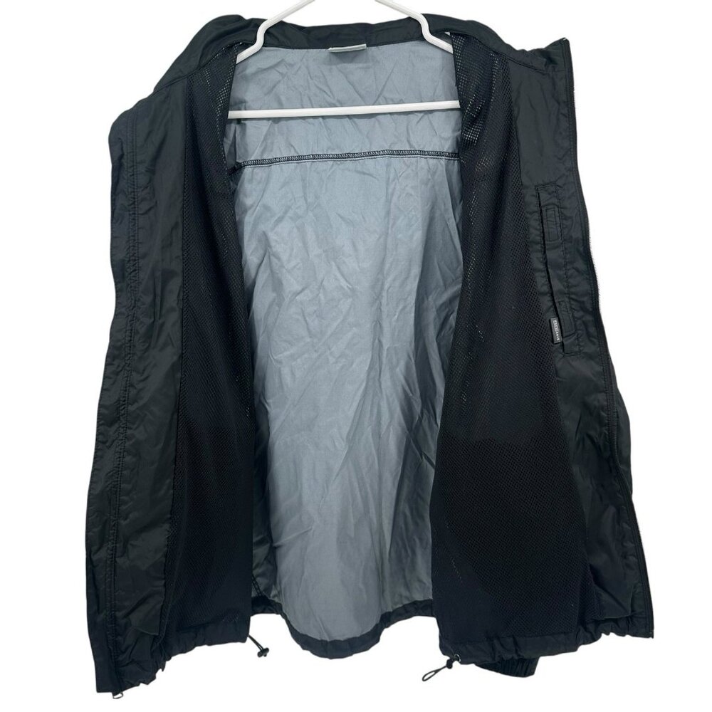Columbia Jacket Womens M Black Hooded Lightweight Windbreaker Full Zip Casual - Picture 8 of 11